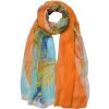 Juleeze JZSC0715O Écharpe Femme Motif Orange 50x160 cm