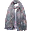 Juleeze JZSC0719G Écharpe Femme Motif Gris 50x160 cm