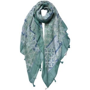 Juleeze JZSC0729 Écharpe Femme Motif Vert Clair...