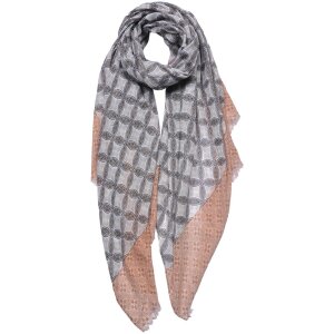 Juleeze JZSC0744 Écharpe Femme Motif Marron, Gris...