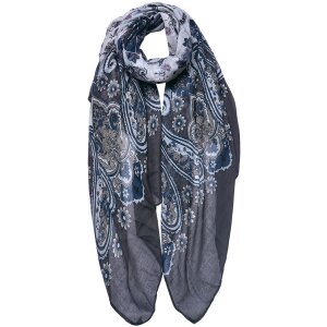 Juleeze JZSC0754G Écharpe Femme Motif Gris 90x180 cm