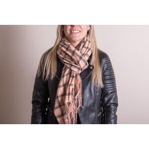 Juleeze JZSC0770P Écharpe Femme Motif Beige 70x180 cm