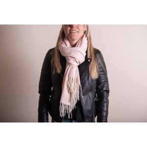 Juleeze JZSC0774P Foulard dhiver Femme Rose 68x180 cm