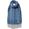 Juleeze JZSC0775BL Foulard dhiver Femme Bleu 68x180 cm