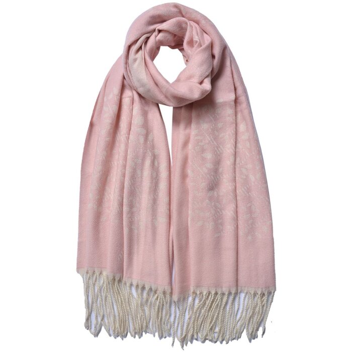 Juleeze JZSC0775P Foulard dhiver Femme Rose 68x180 cm