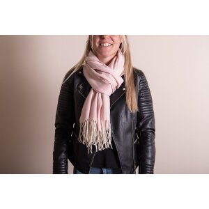 Juleeze JZSC0775P Foulard dhiver Femme Rose 68x180 cm