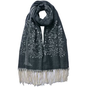 Juleeze JZSC0775Z Foulard dhiver Femme Noir 68x180 cm