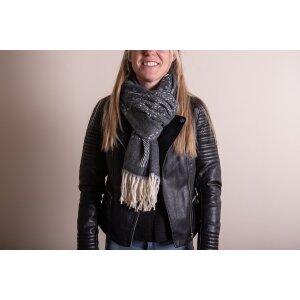 Juleeze JZSC0775Z Foulard dhiver Femme Noir 68x180 cm