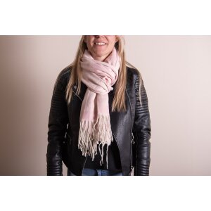 Juleeze JZSC0776P Foulard dhiver Femme Rose 68x180 cm