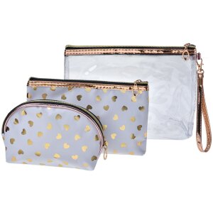 Juleeze JZSET0001W Trousse de toilette Blanc (Set de 3)...