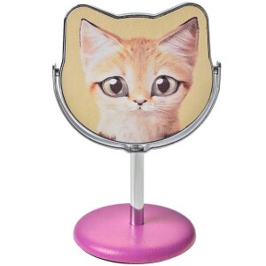 Juleeze JZSP0011 Miroir de table motif chat rose Ø...