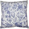 Clayre & Eef KT021.343 Housse de coussin blanc bleu 45x45 cm