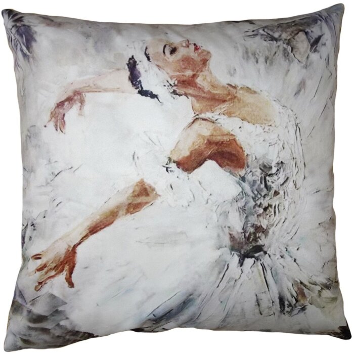 Clayre & Eef KT021.346 Housse de coussin blanc 45x45 cm