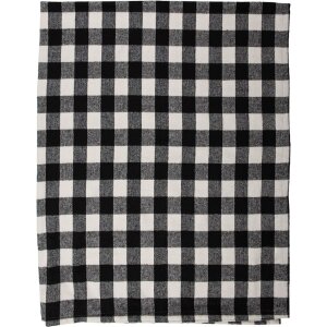 Clayre & Eef KT060.146 Plaid noir, blanc 130x170 cm