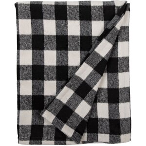 Clayre & Eef KT060.146 Plaid noir, blanc 130x170 cm