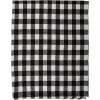 Clayre & Eef KT060.146 Plaid noir, blanc 130x170 cm