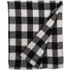 Clayre & Eef KT060.146 Plaid noir, blanc 130x170 cm