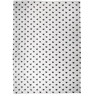 Clayre & Eef LBS60 Plaid blanc noir 130x170 cm