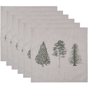 Clayre & Eef NPT43 Serviettes de table en coton, lot...