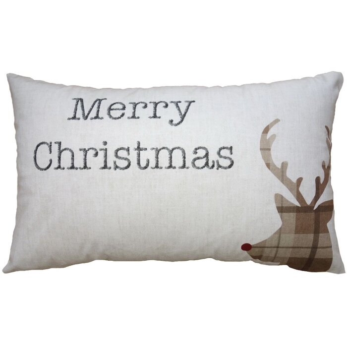 Clayre & Eef NWV36-3 Housse de coussin Merry Christmas 30x50 cm