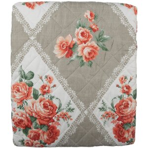 Clayre & Eef Q196.059 Couvre-lit Gris Rose 140x220 cm