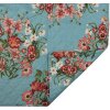 Clayre & Eef Q197.059 Couvre-lit Bleu Rose 140x220 cm