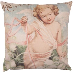 Clayre & Eef SWC23 Housse de coussin rose 45x45 cm