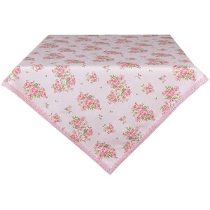 Clayre & Eef SWR01 Nappe Carrée Rose 100x100 cm