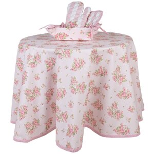 Clayre & Eef SWR07 Nappe ronde rose Ø 170 cm