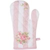 Clayre & Eef SWR44 Gant de four rose 18x30 cm avec motif de roses Coton