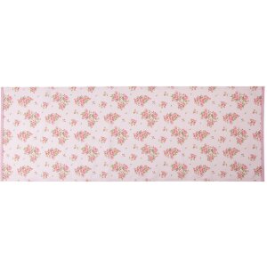 Clayre & Eef SWR64 Chemin de table rose 50x140 cm