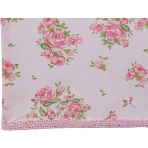 Clayre & Eef SWR64 Chemin de table rose 50x140 cm