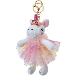 Clayre & Eef TW0580 Porte-clés licorne blanc