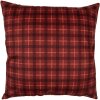 Clayre & Eef TX21 Housse de coussin rouge brun 45x45 cm