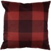 Clayre & Eef TX24 Housse de coussin Rouge Beige 45x45 cm