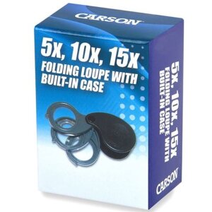 Carson TV-15 Loupe à incandescence Multi-Power 5-15x, 30mm, compacte, pour les bijoutiers