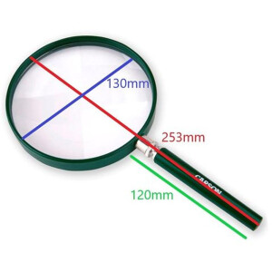 Loupe à main Carson grossissement 2x lentille 130 mm