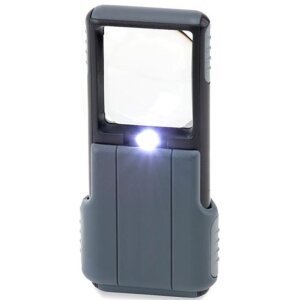 Loupe de poche LED Pop-Up Carson grossissement 5x 40mm