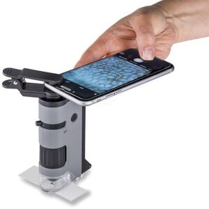 Carson MP-250 MicroFlip Microscope à main 100-200x Adaptateur pour smartphone