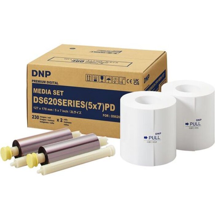 DNP Papier DM57620 2 rouleaux 230 pcs 13x18 pour DS620