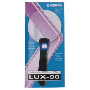 Loupe conique Lux-90 2.5x éclairage LED