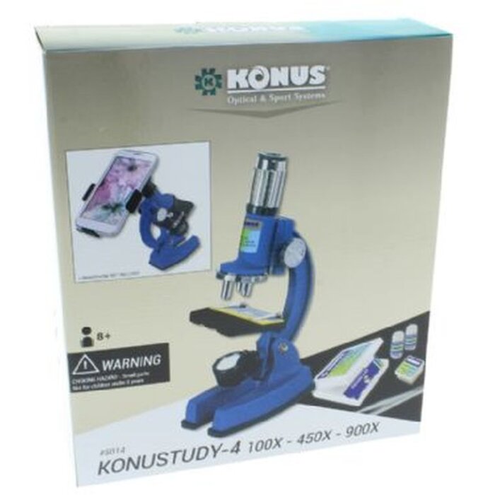 Konus Konustudy-4 Microscope 150x-450x-900x avec adaptateur pour smartphone