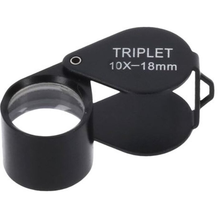 Byomic Loupe à une vue Triplet BYO-IT1018 10x18mm - Grossissement précis