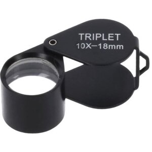 Byomic Loupe à une vue Triplet BYO-IT1018 10x18mm...