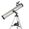 Byomic Télescope à miroir pour débutants 76-700 argent avec valise