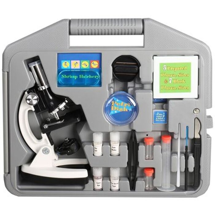 Byomic kit microscope pour débutants 100-900x avec valise