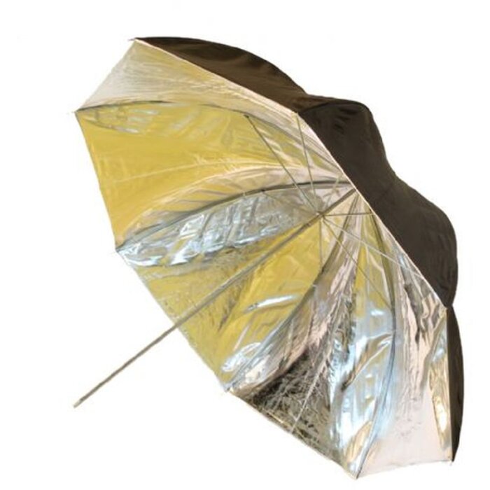 Falcon Eyes Parapluie réflecteur UR-32SB1 Argent-Noir 80 cm