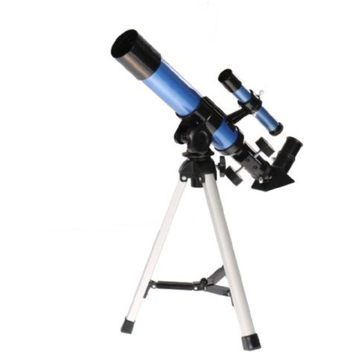 Byomic Junior Teleskop 40-400x Astronomie débutant bleu avec trépied