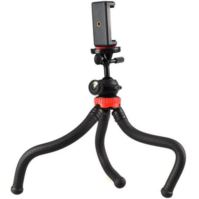 Trépied de table flexible StudioKing FTR-18 avec adaptateur pour smartphone