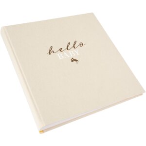 Goldbuch Album bébé hello.baby Beige 30x31 cm 60 pages blanches